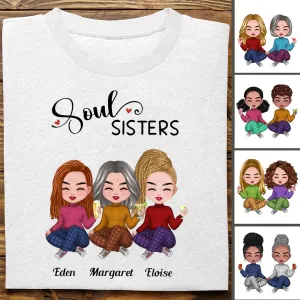 Sisters - Soul Sisters - Personalized T-Shirt