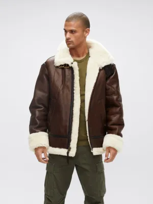 Alpha B-3 Sherpa Leather Jacket