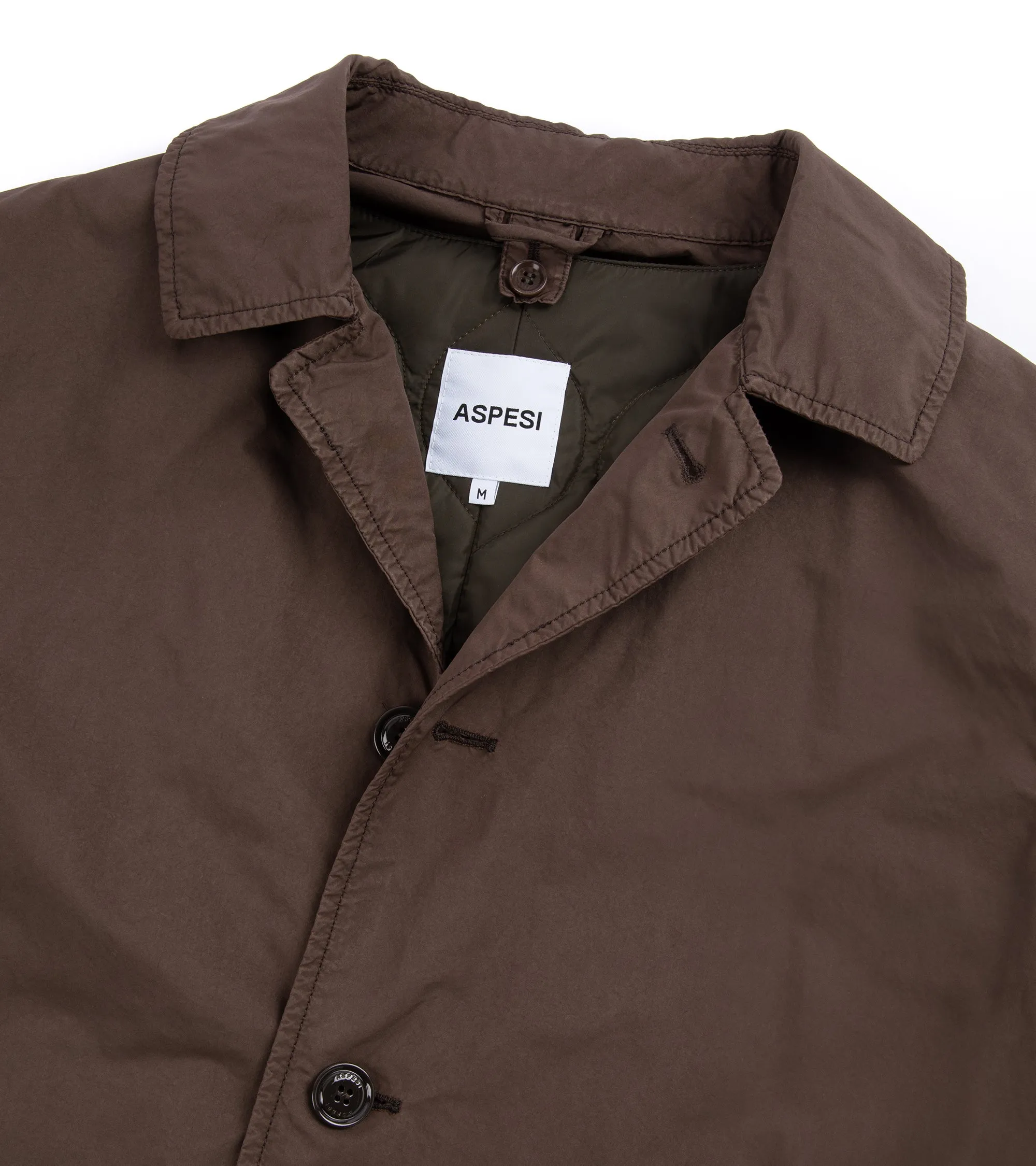 Aspesi Vodka Long Padded Coat: Chestnut