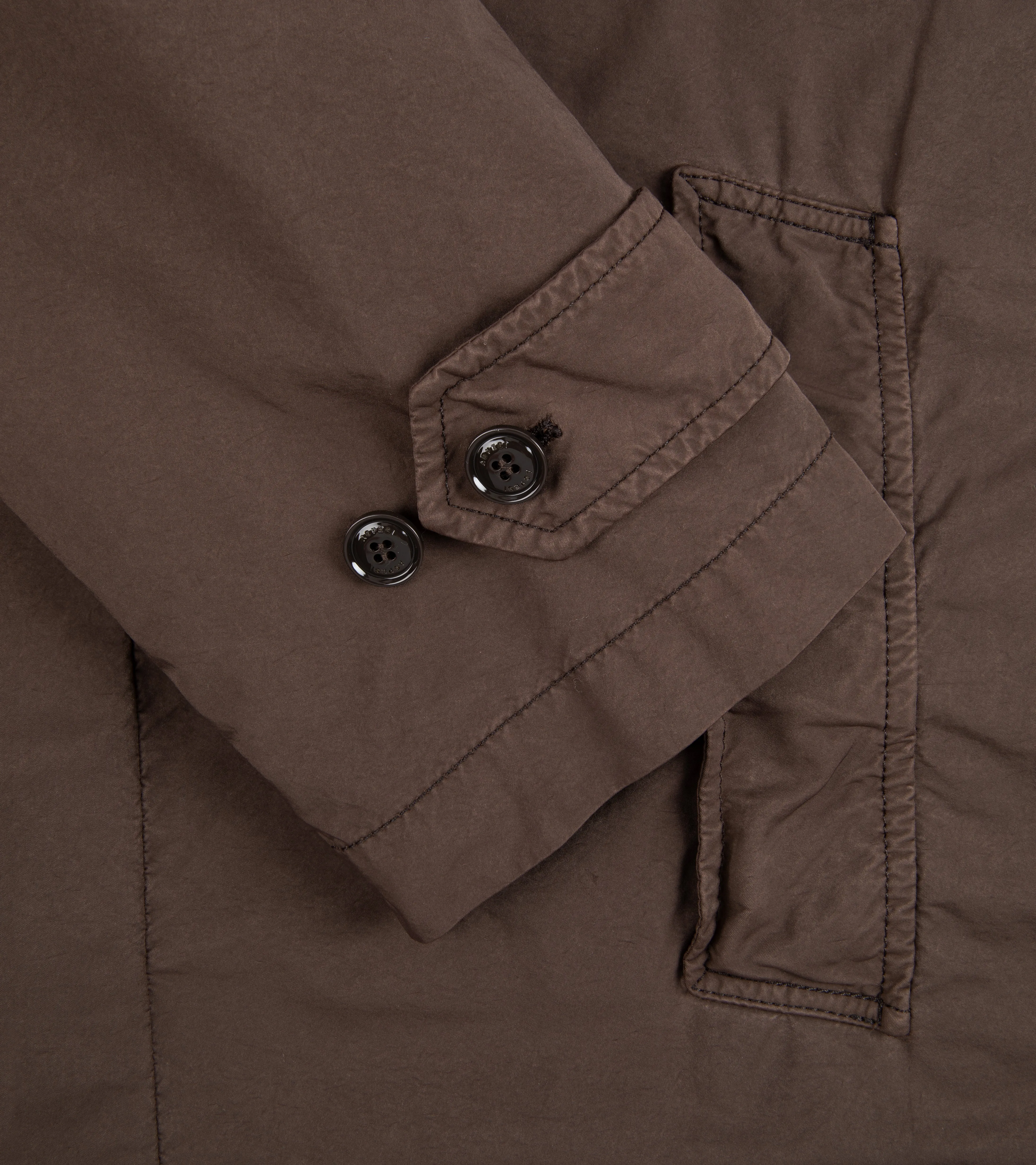 Aspesi Vodka Long Padded Coat: Chestnut