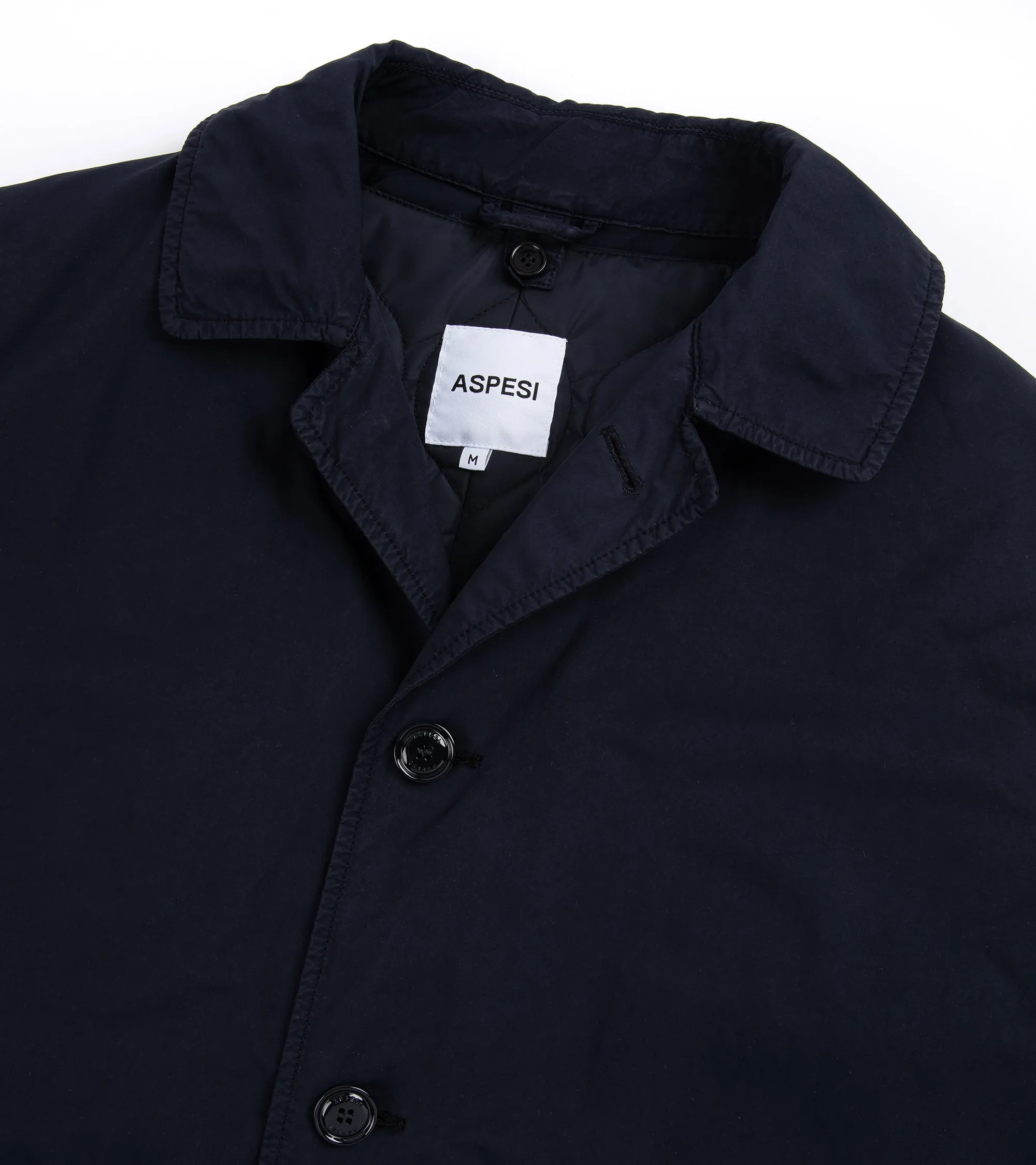 Aspesi Vodka Long Padded Coat: Navy