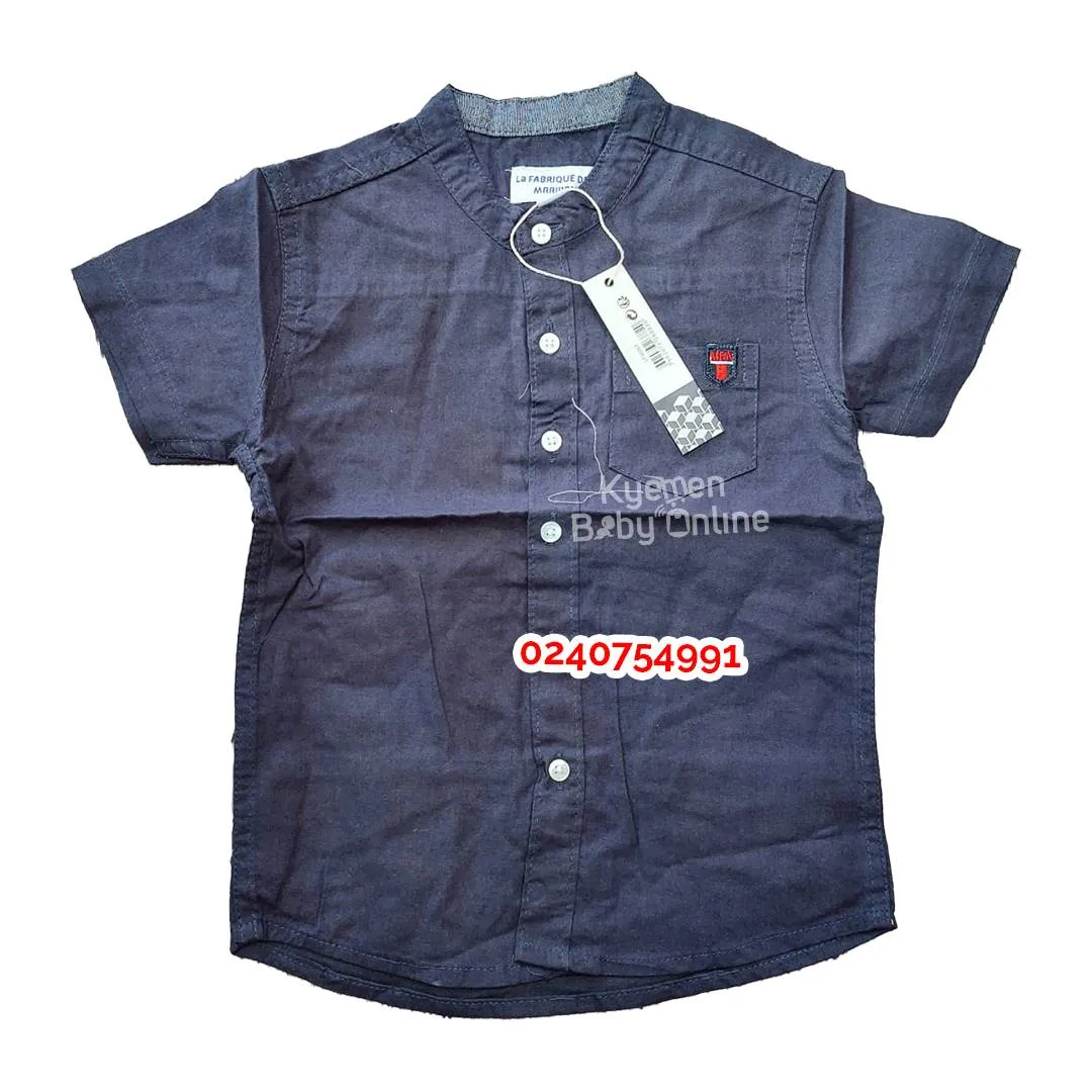 Baby Boy Short Sleeve Shirt  (La Fabrique Des)