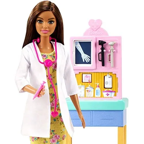 Barbie Pediatrician Playset Brunette Doll