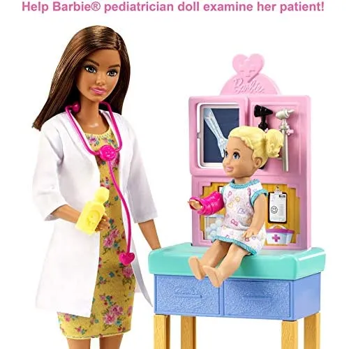 Barbie Pediatrician Playset Brunette Doll