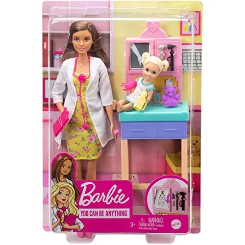 Barbie Pediatrician Playset Brunette Doll