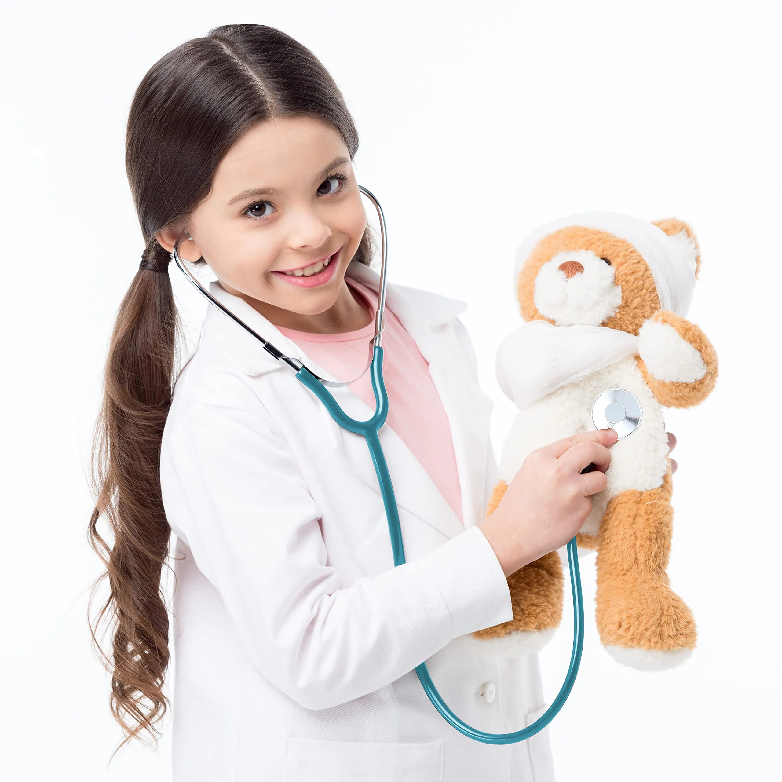 Blue Doctor's Stethoscope Toy - Doctor Or Nurse Pretend Play Costume Accessories and Prop Toys for Kids - 1 Piece