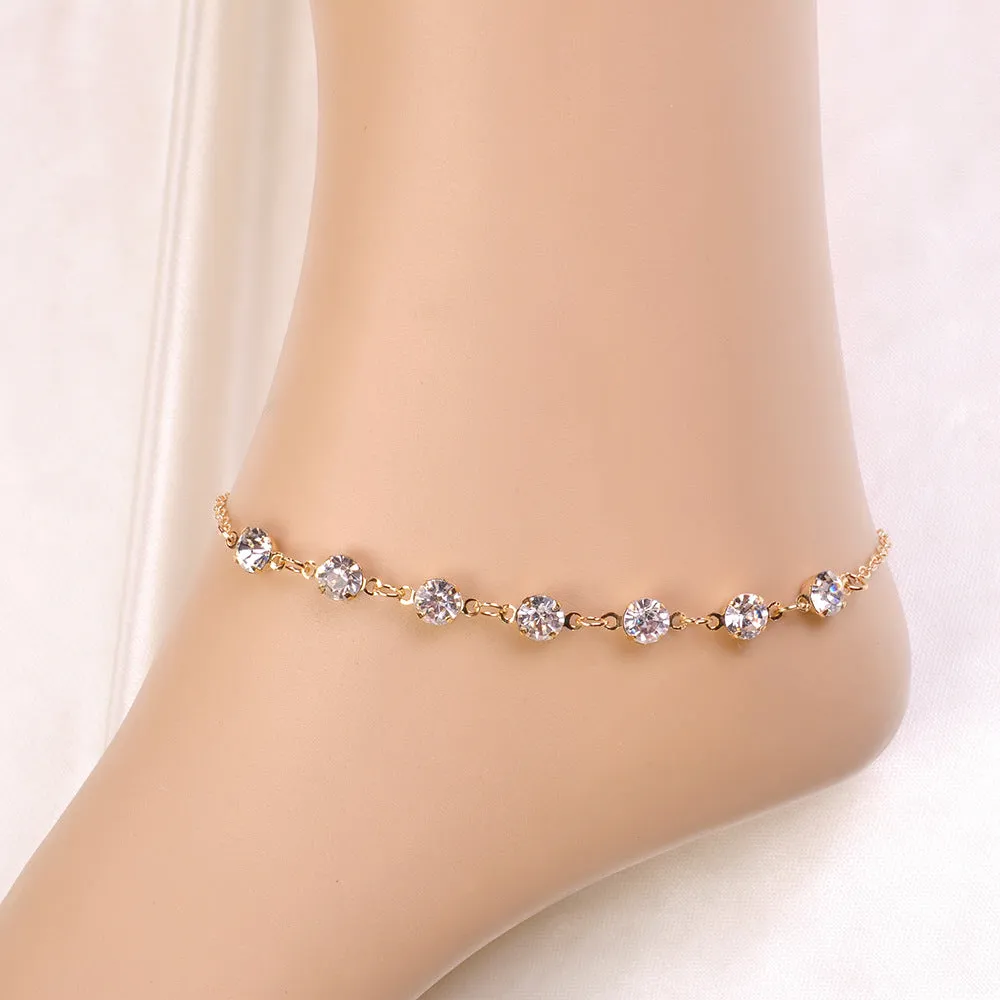 Bohemian Crystal Anklet