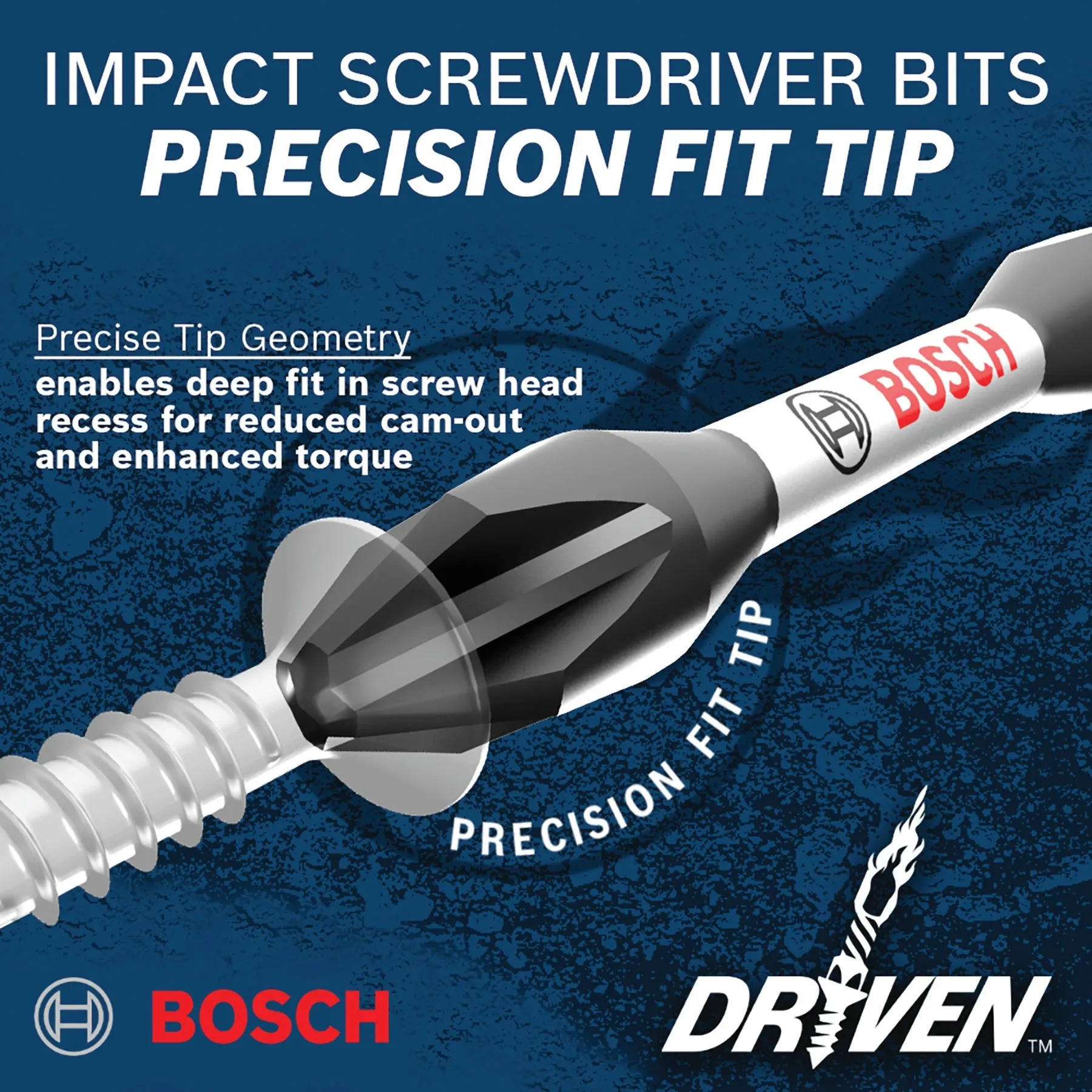 BOSCH ITDPH2202 2 pc. Driven 2 In. Impact Phillips® #2 Power Bits