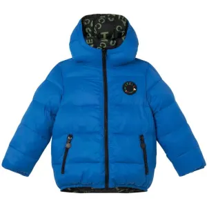 Boys Blue & Black Reversible Puffer Jacket