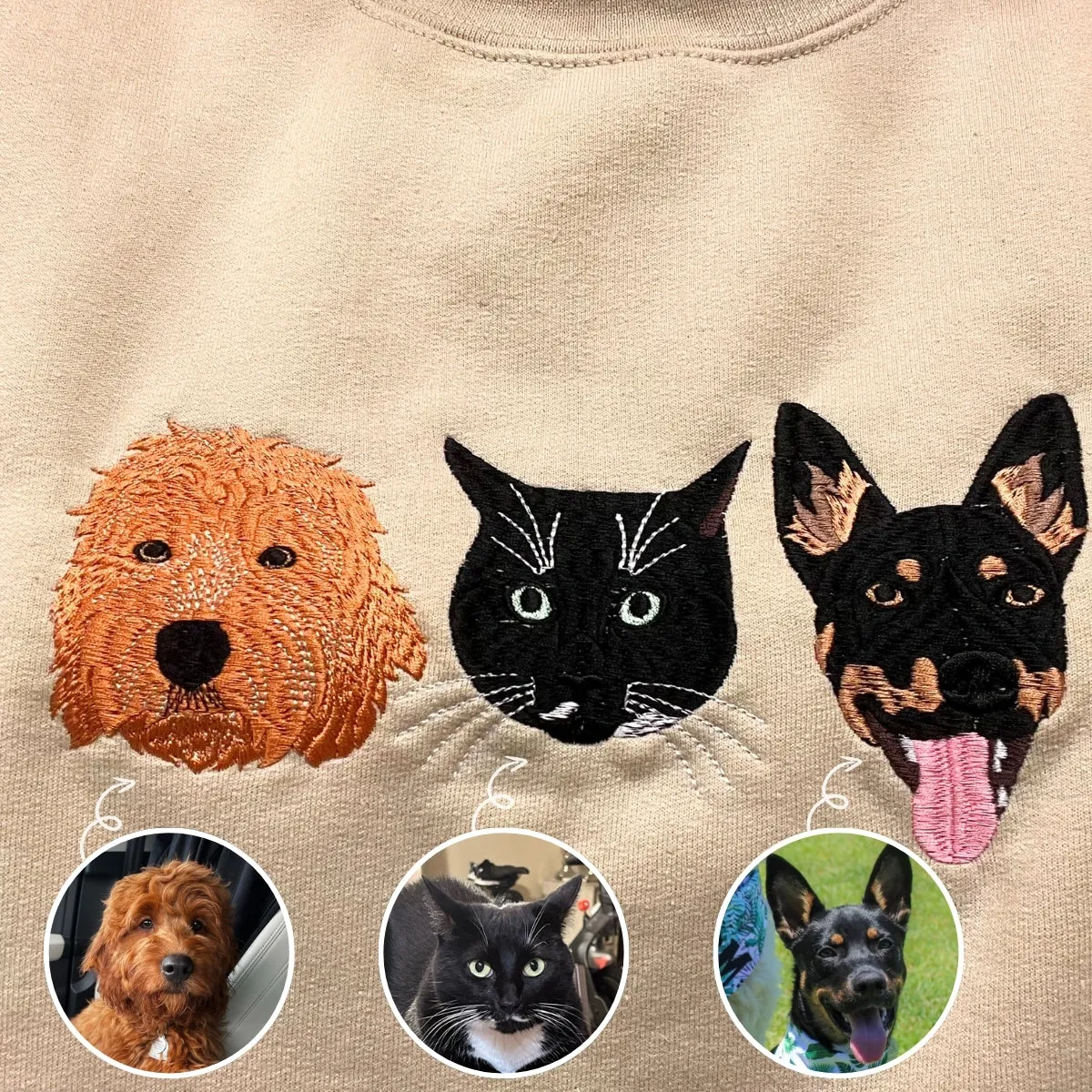 Catahoula Sweatshirt or Hoodie, Custom Embroidered Gift from Photo Name