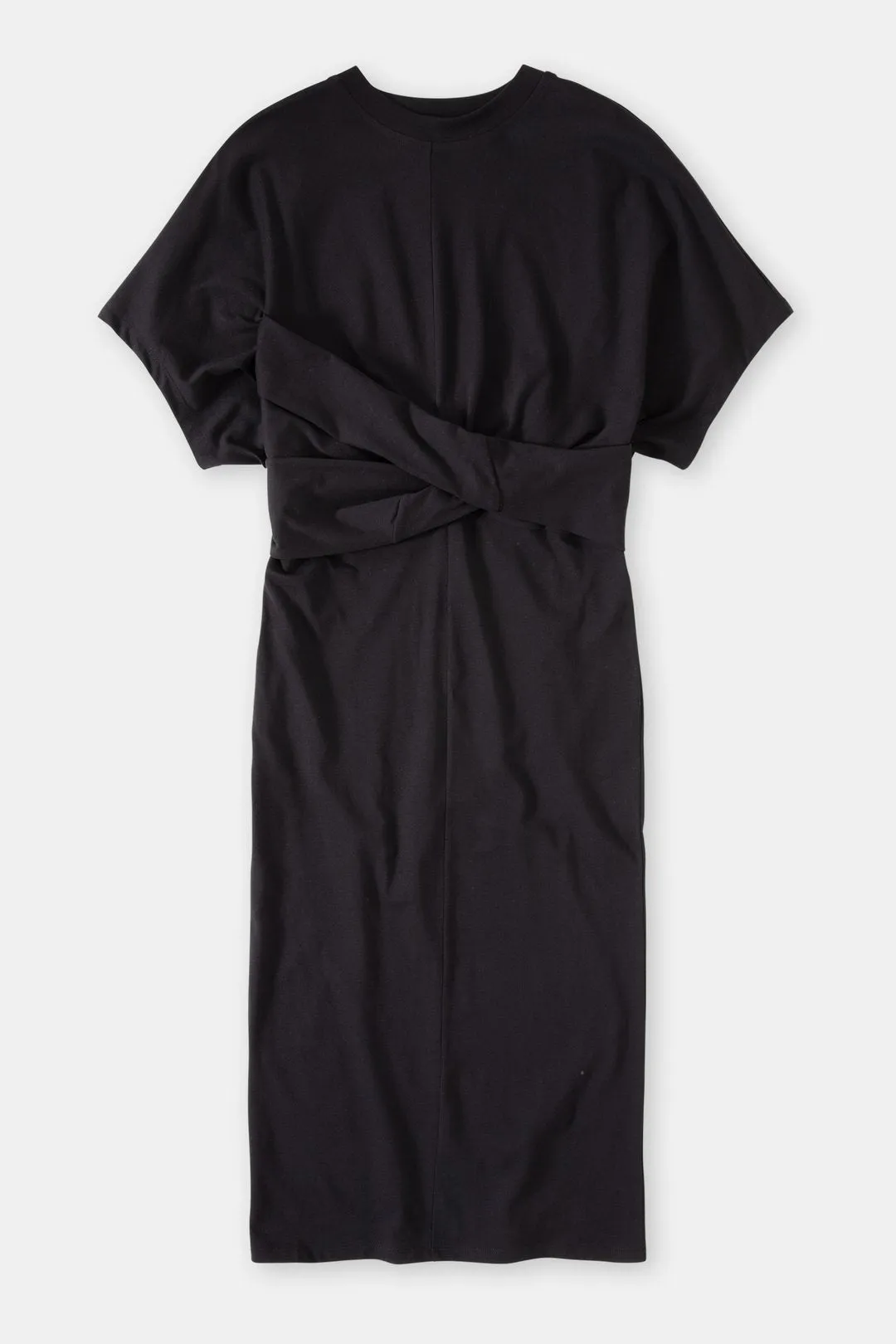 Closed Wrap Dress Black