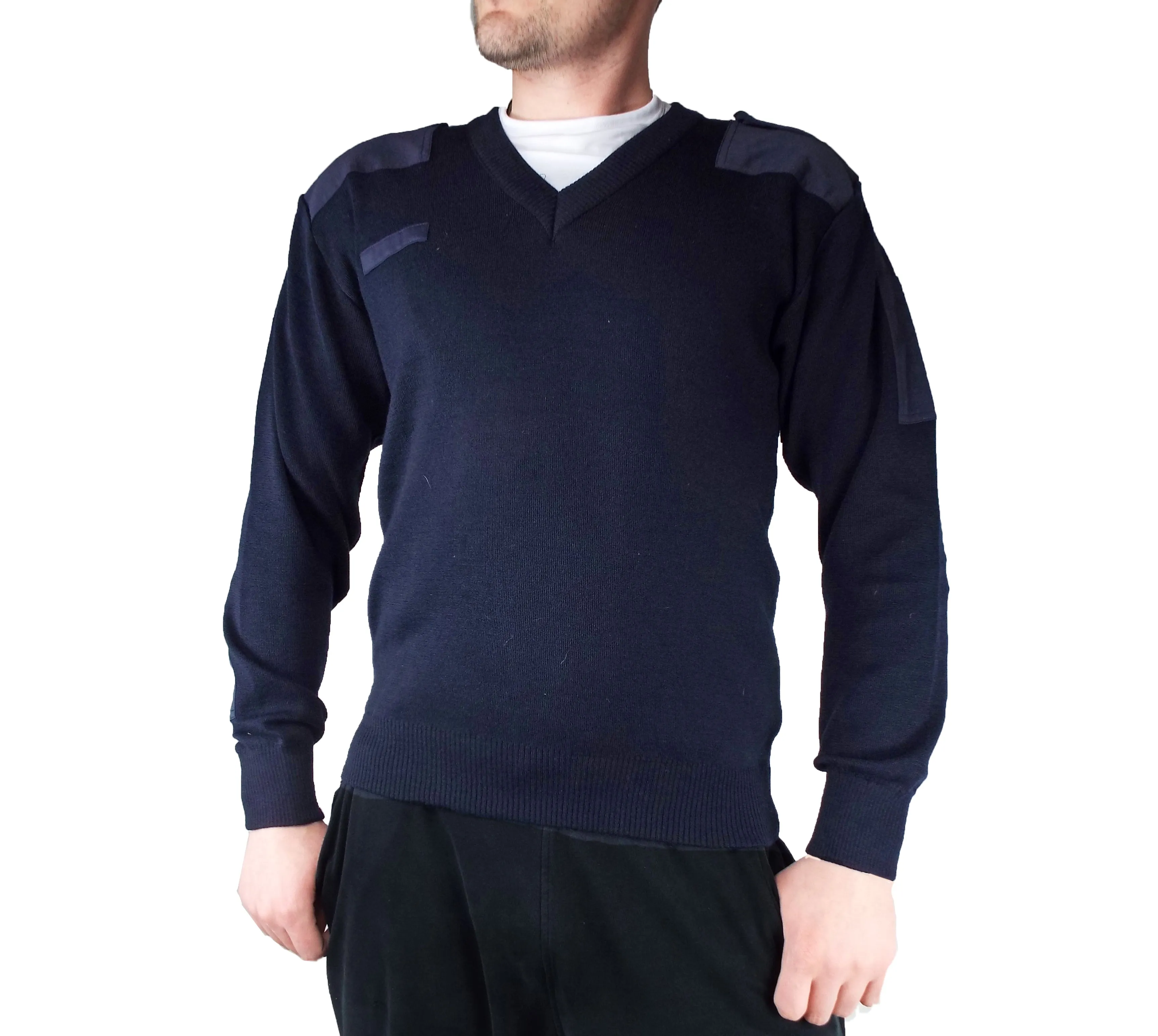 Dutch Army - Dark Blue V-Neck Jumper