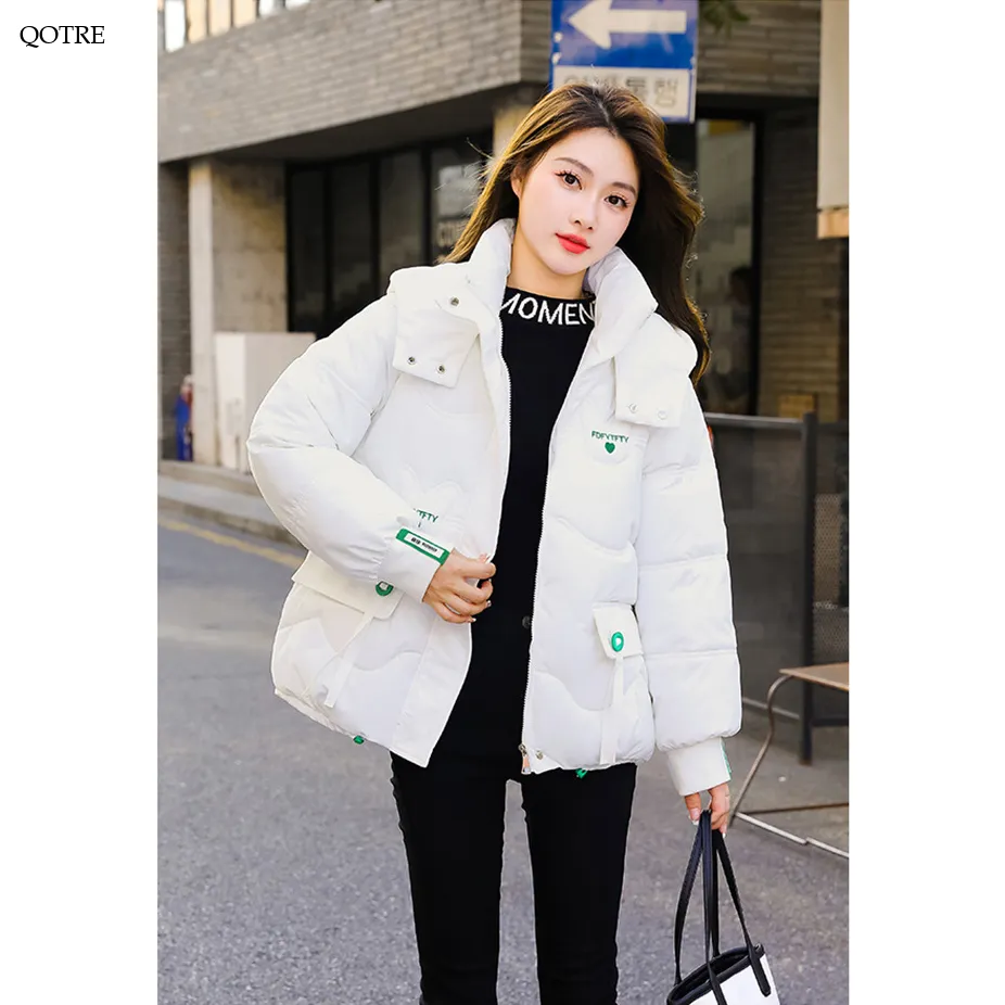 Elastic Banded Cuff Puffer Jacket