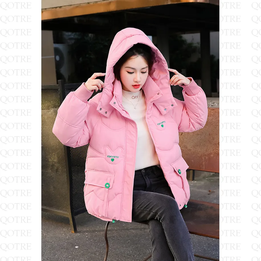 Elastic Banded Cuff Puffer Jacket