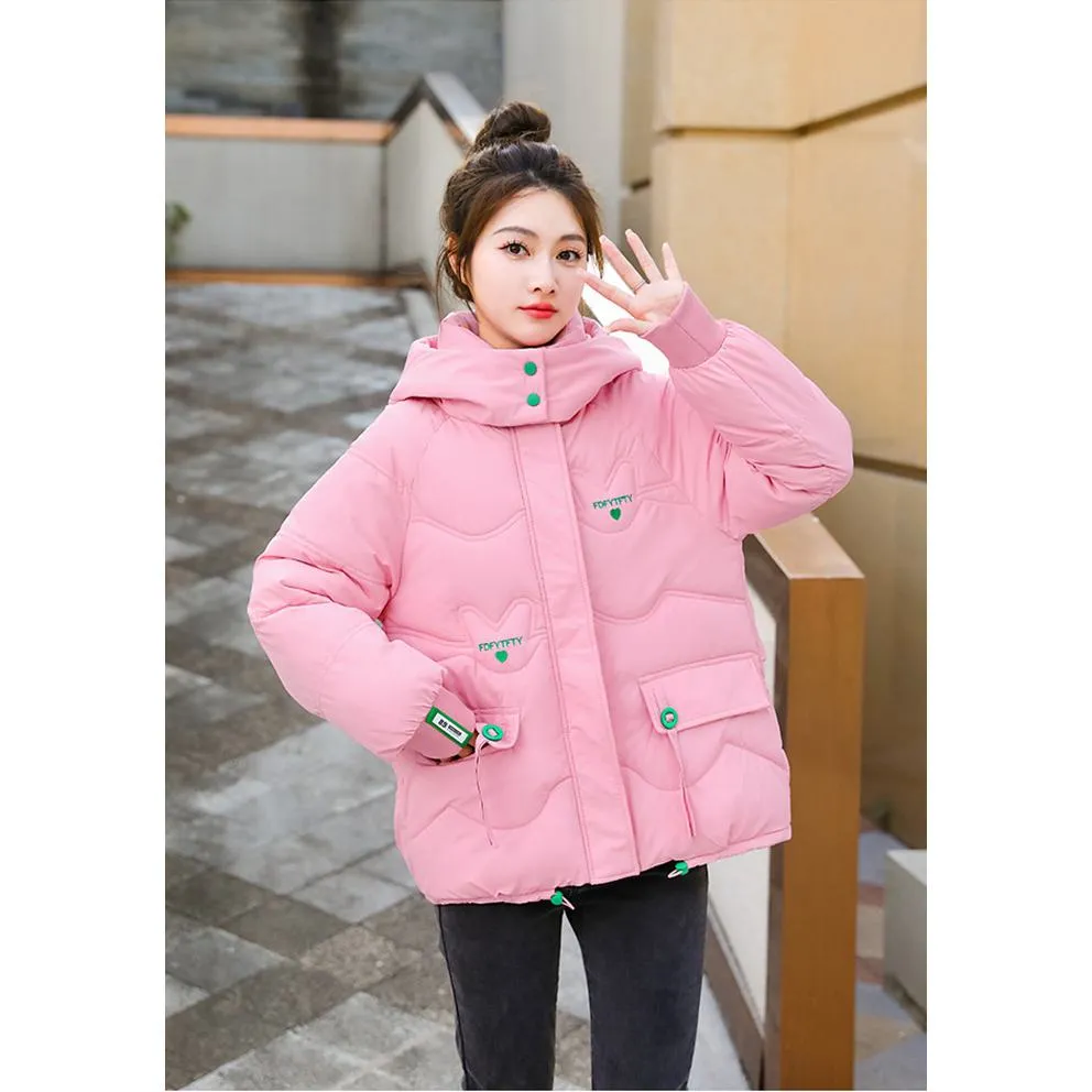 Elastic Banded Cuff Puffer Jacket