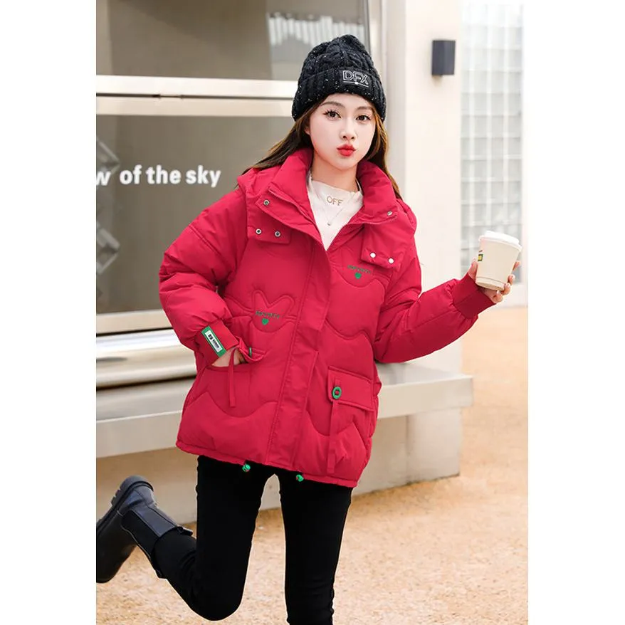 Elastic Banded Cuff Puffer Jacket