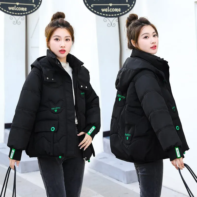 Elastic Banded Cuff Puffer Jacket