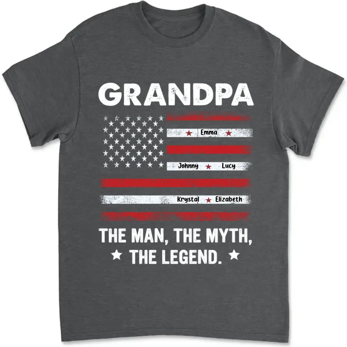 Father's Day - The Man, The Myth, The Legend - Personalized T-Shirt