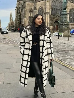 Faux Wool/Sherpa Coat