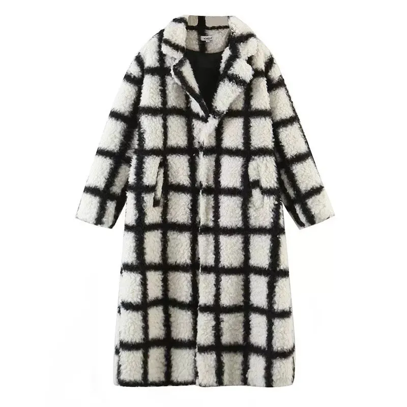 Faux Wool/Sherpa Coat