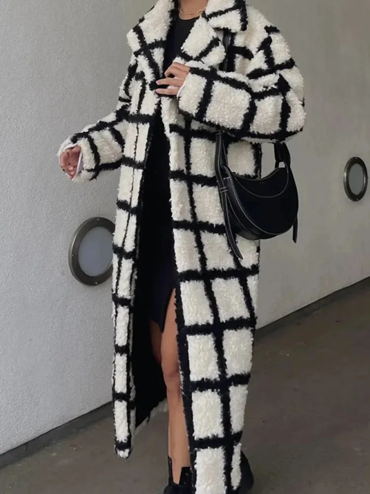 Faux Wool/Sherpa Coat