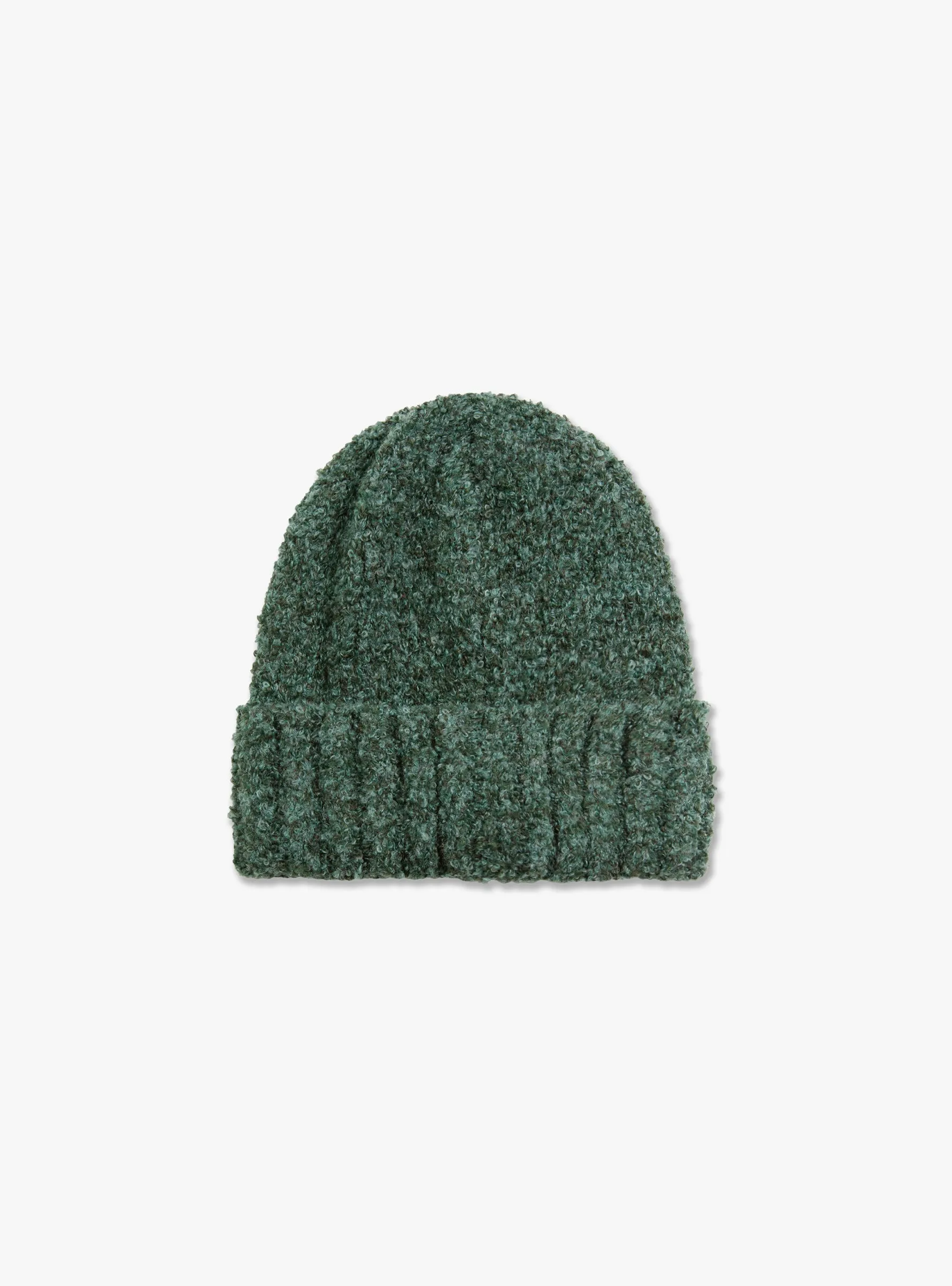 Fluff Beanie Grey Green