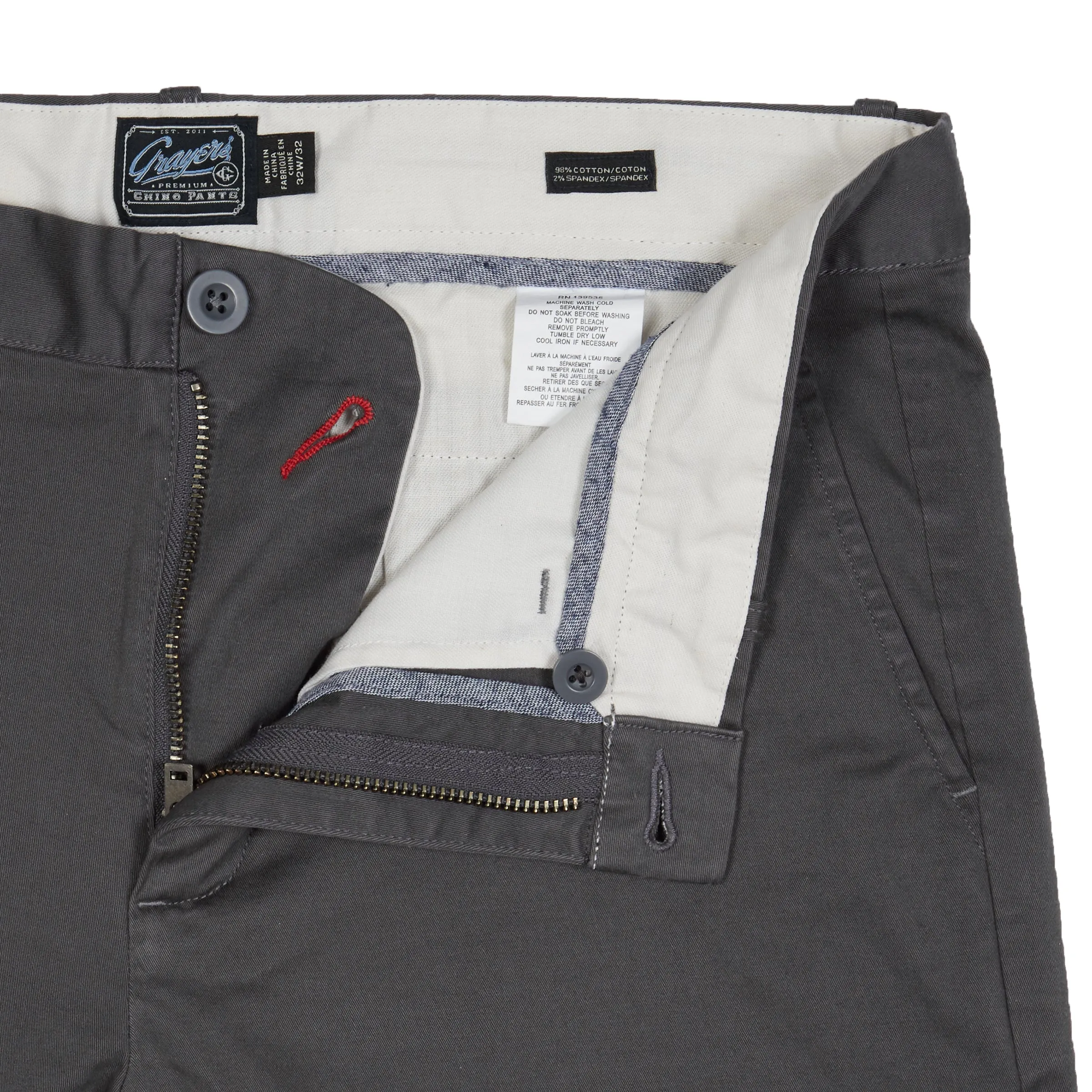 Jesse Stretch Chino Pants (Slim Fit)- Dark Gray