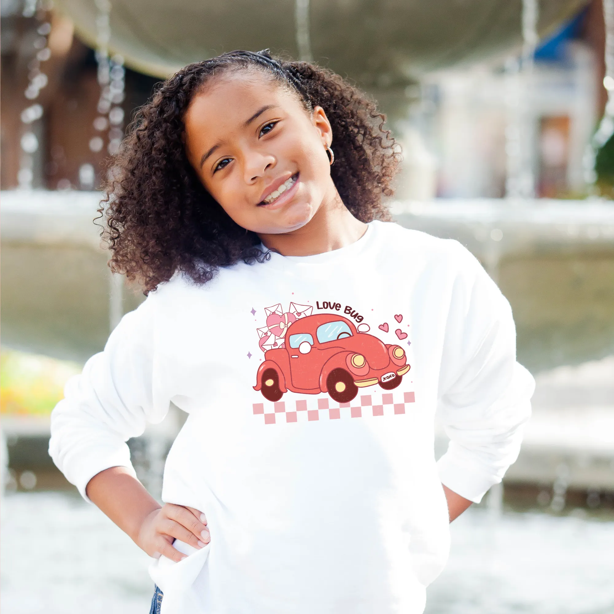 Love Bug Valentine's Day Shirt for Girls