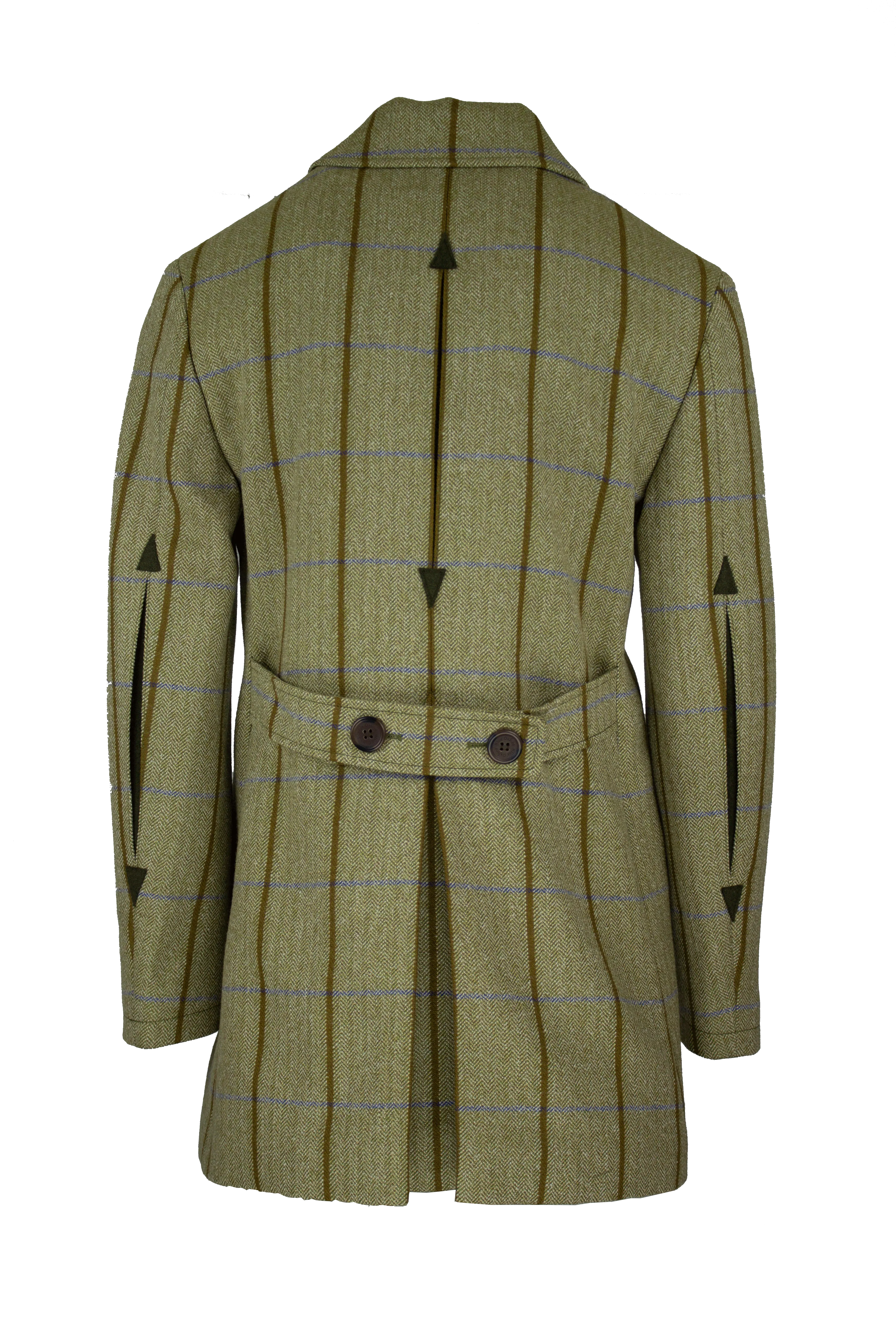 LTW02 - Women's Tailored Tweed Coat - BLUE