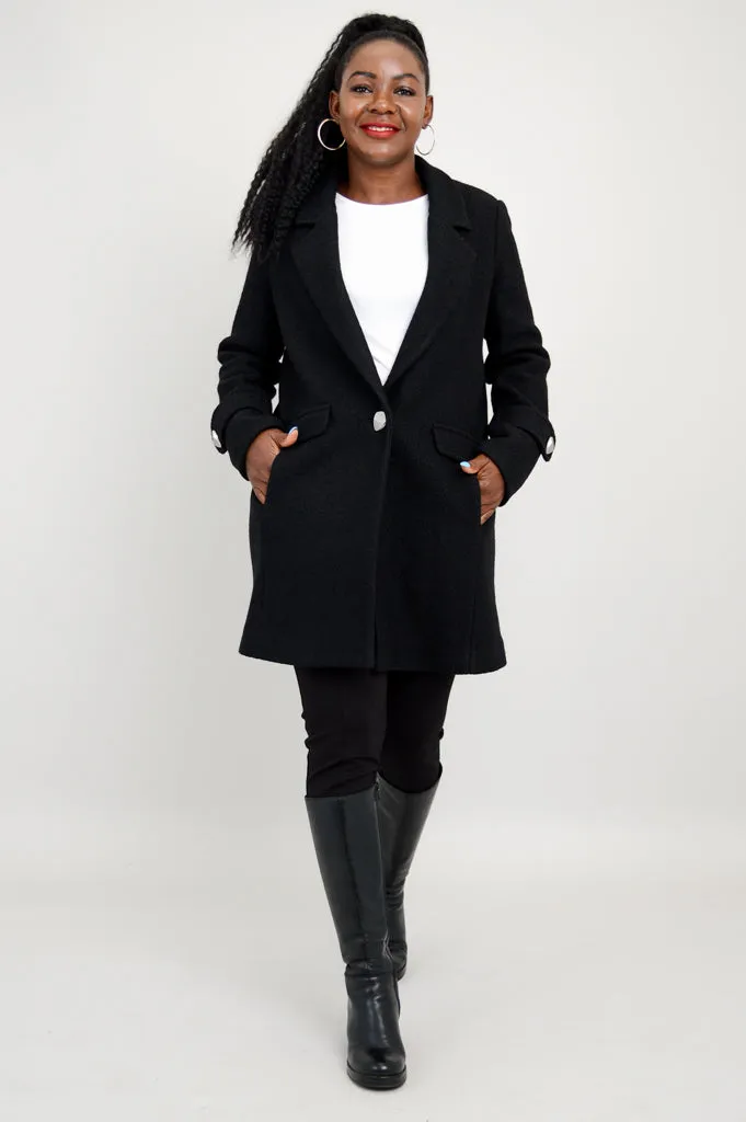 Milan Wool Coat - Black