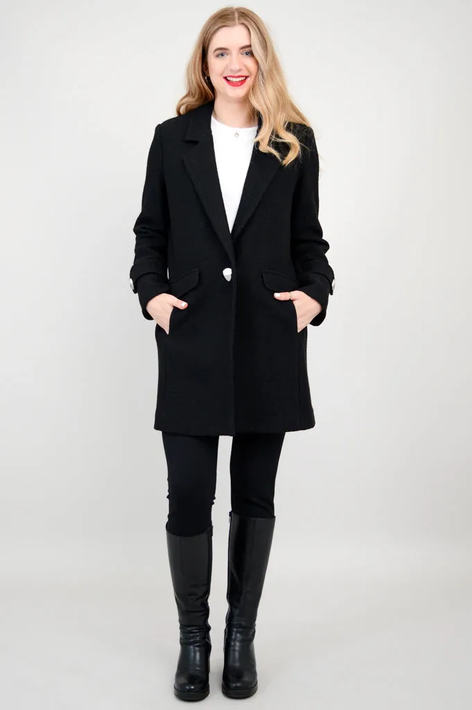 Milan Wool Coat - Black