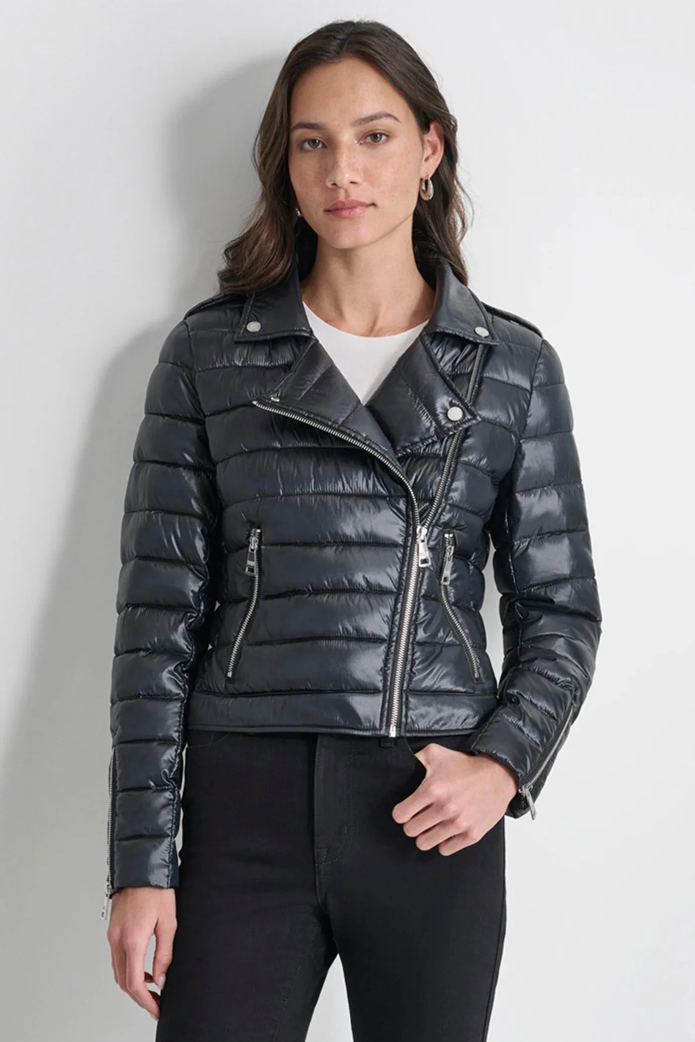 MOTO STYLE PUFFER JACKET