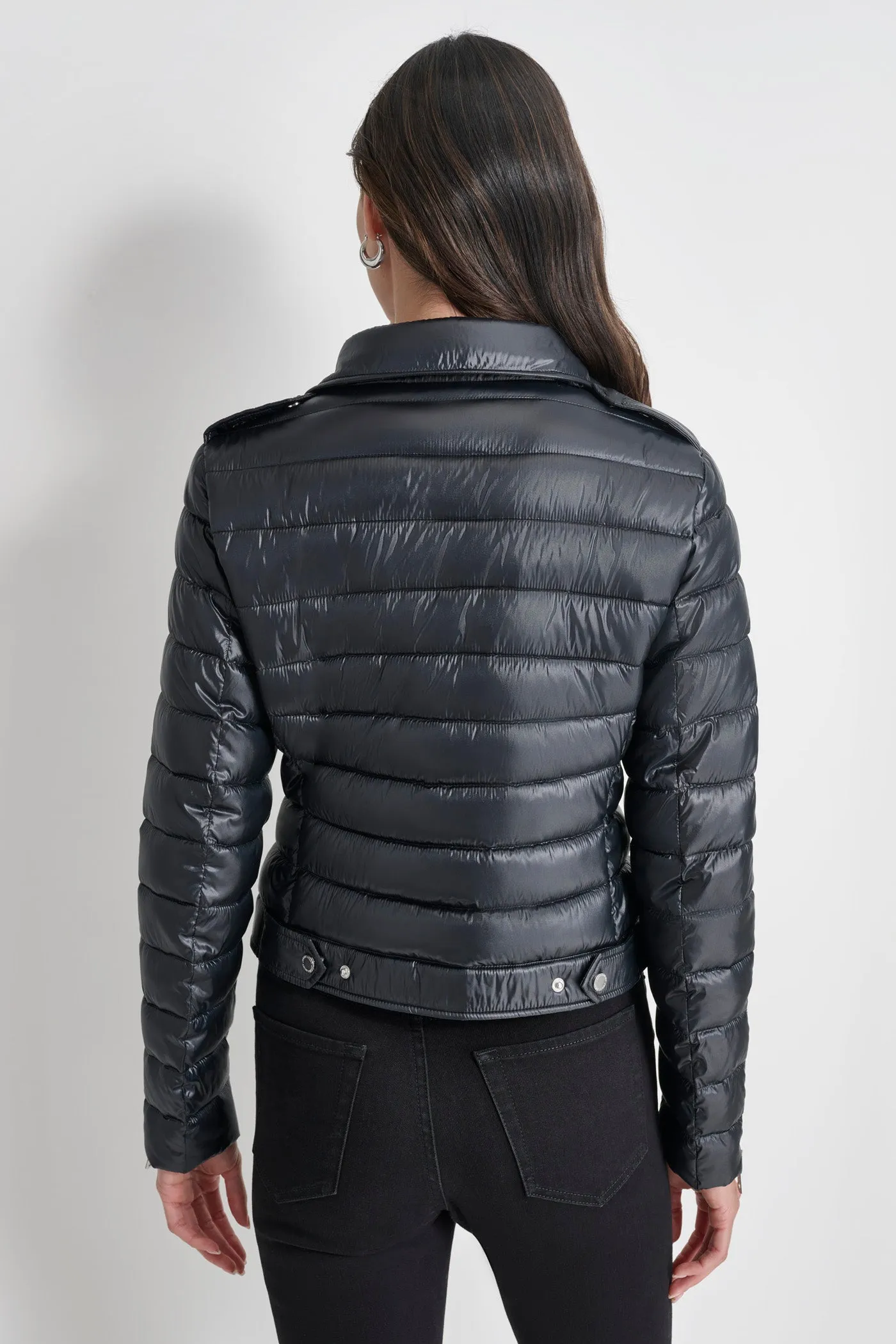 MOTO STYLE PUFFER JACKET