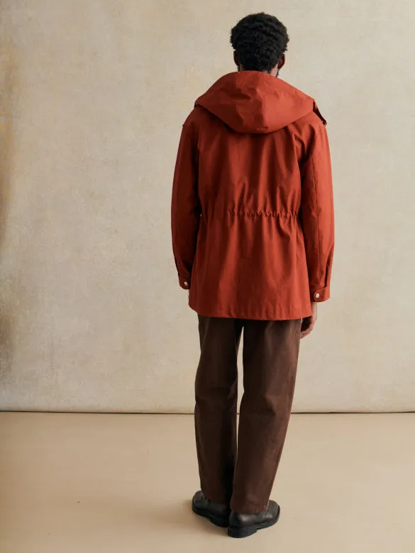 Mountain Parka Work Cotton Canvas - Brick Red