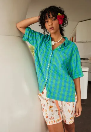 Nancybird Yaya Shirt in Verdant Check