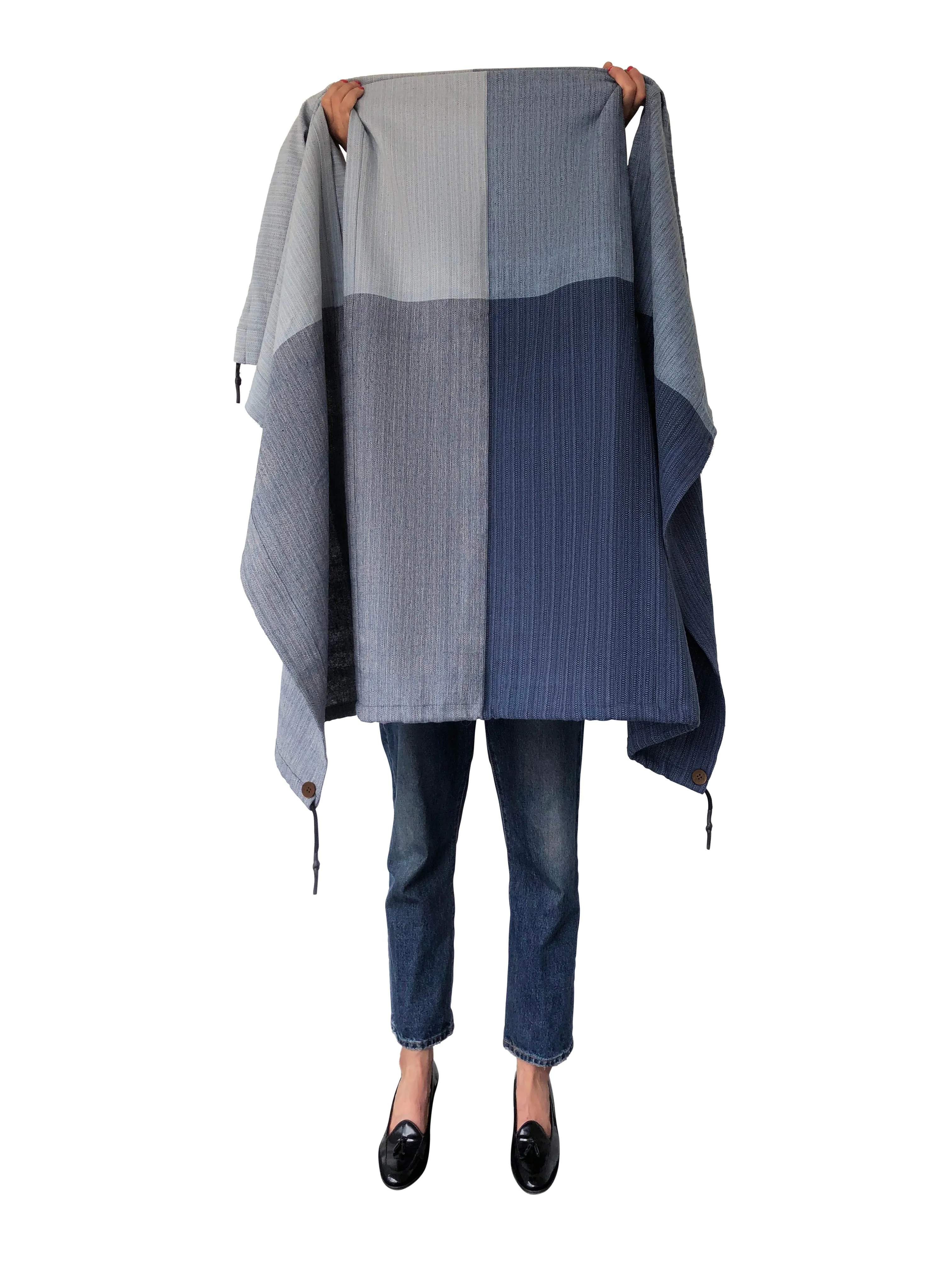 NEW! COTTON Cape Equal Blue