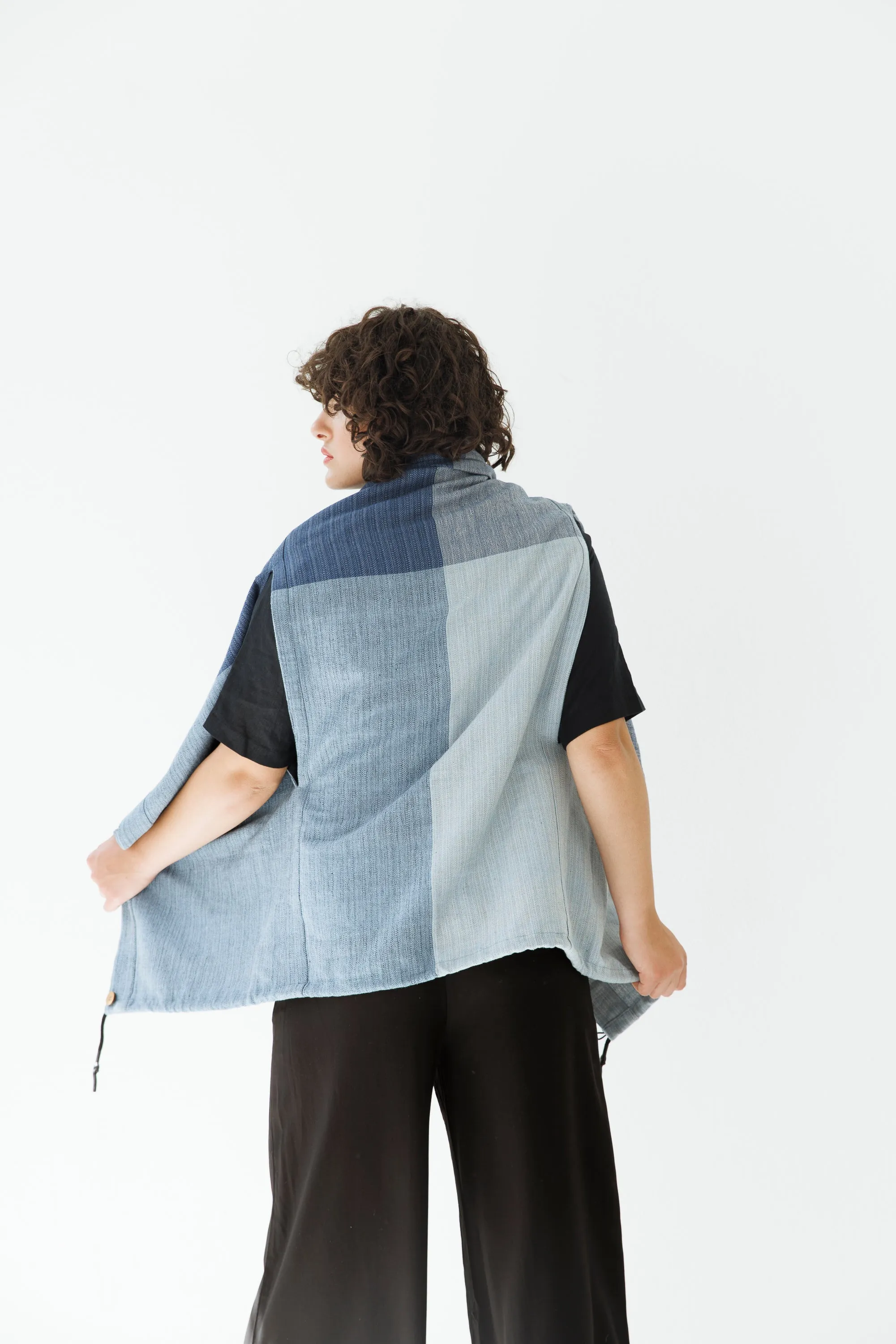 NEW! COTTON Cape Equal Blue