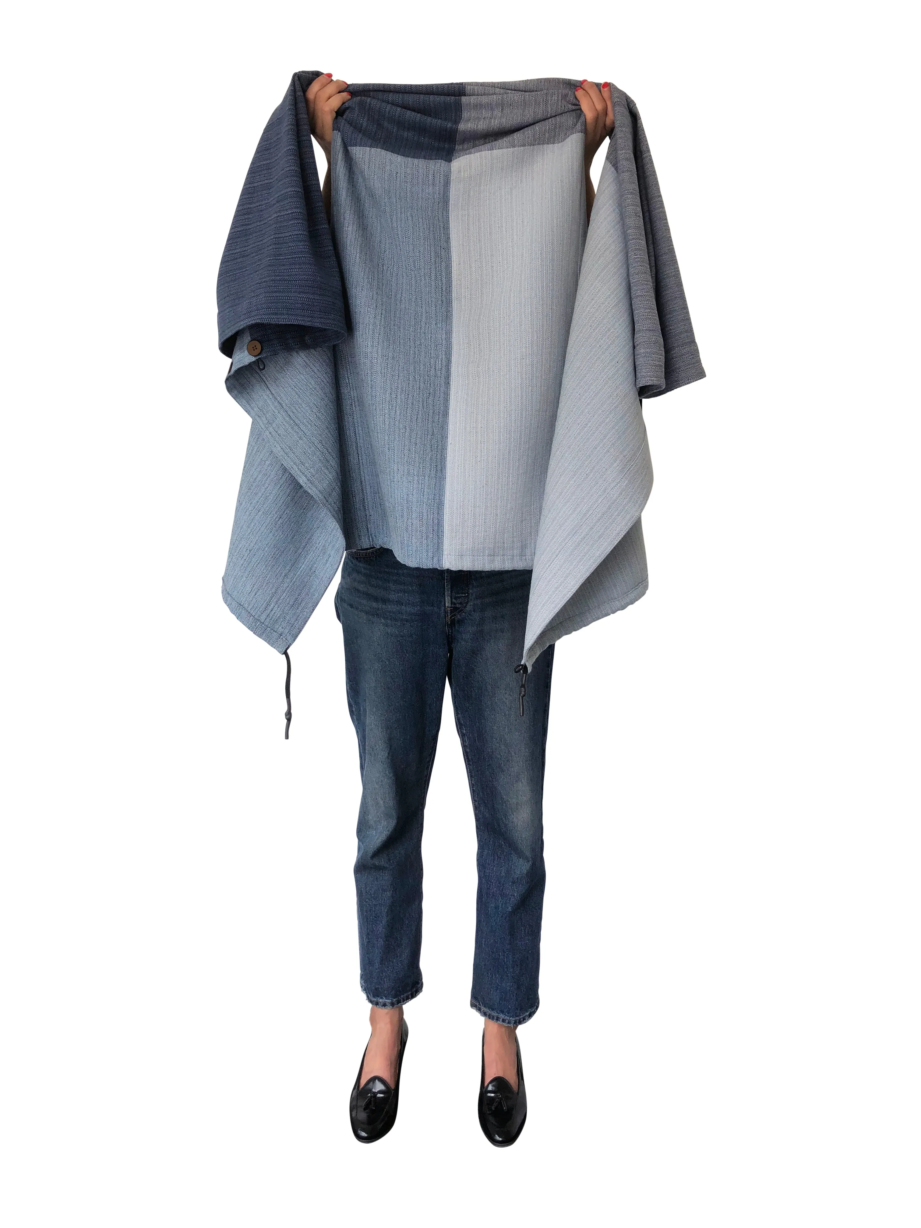 NEW! COTTON Cape Equal Blue