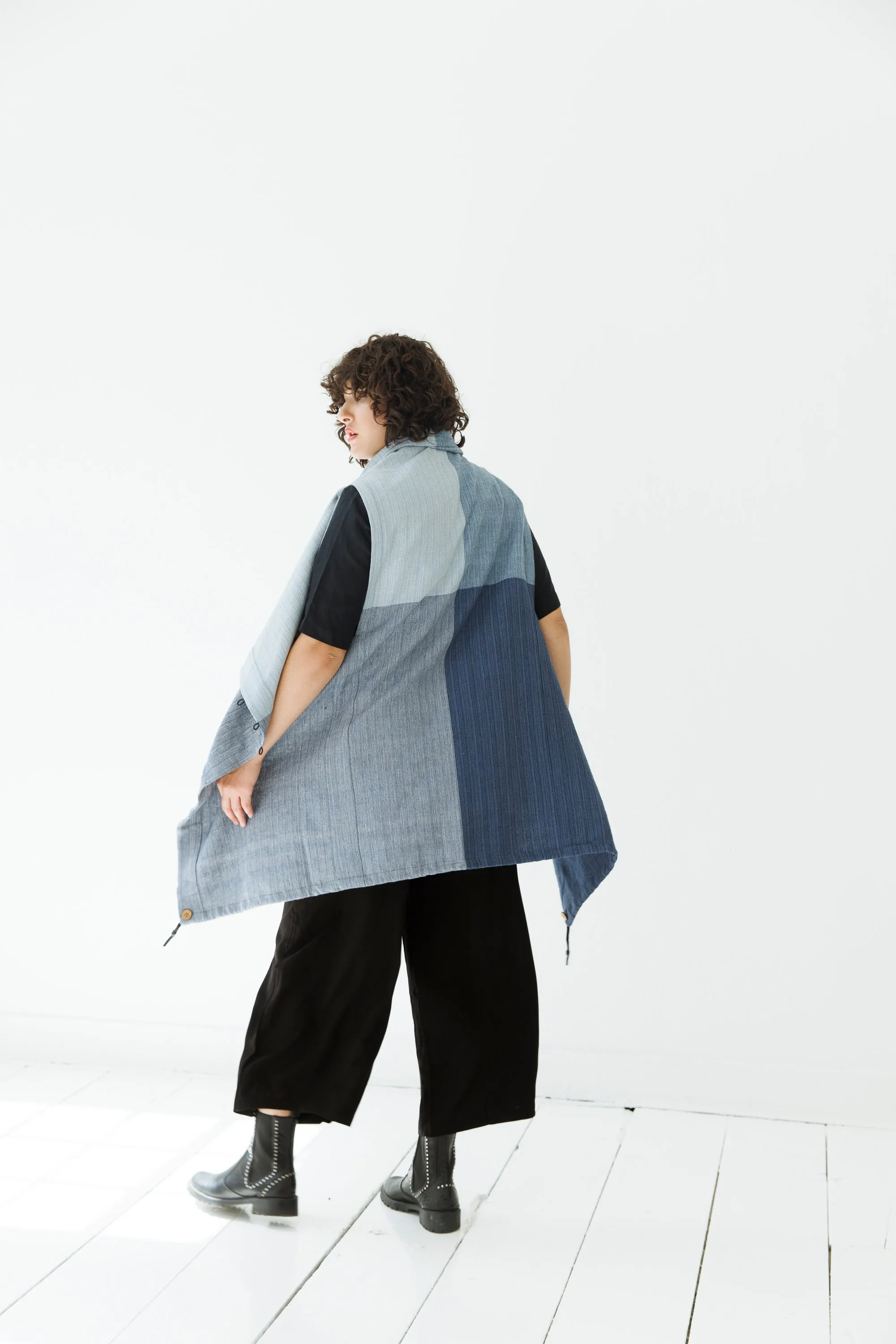 NEW! COTTON Cape Equal Blue