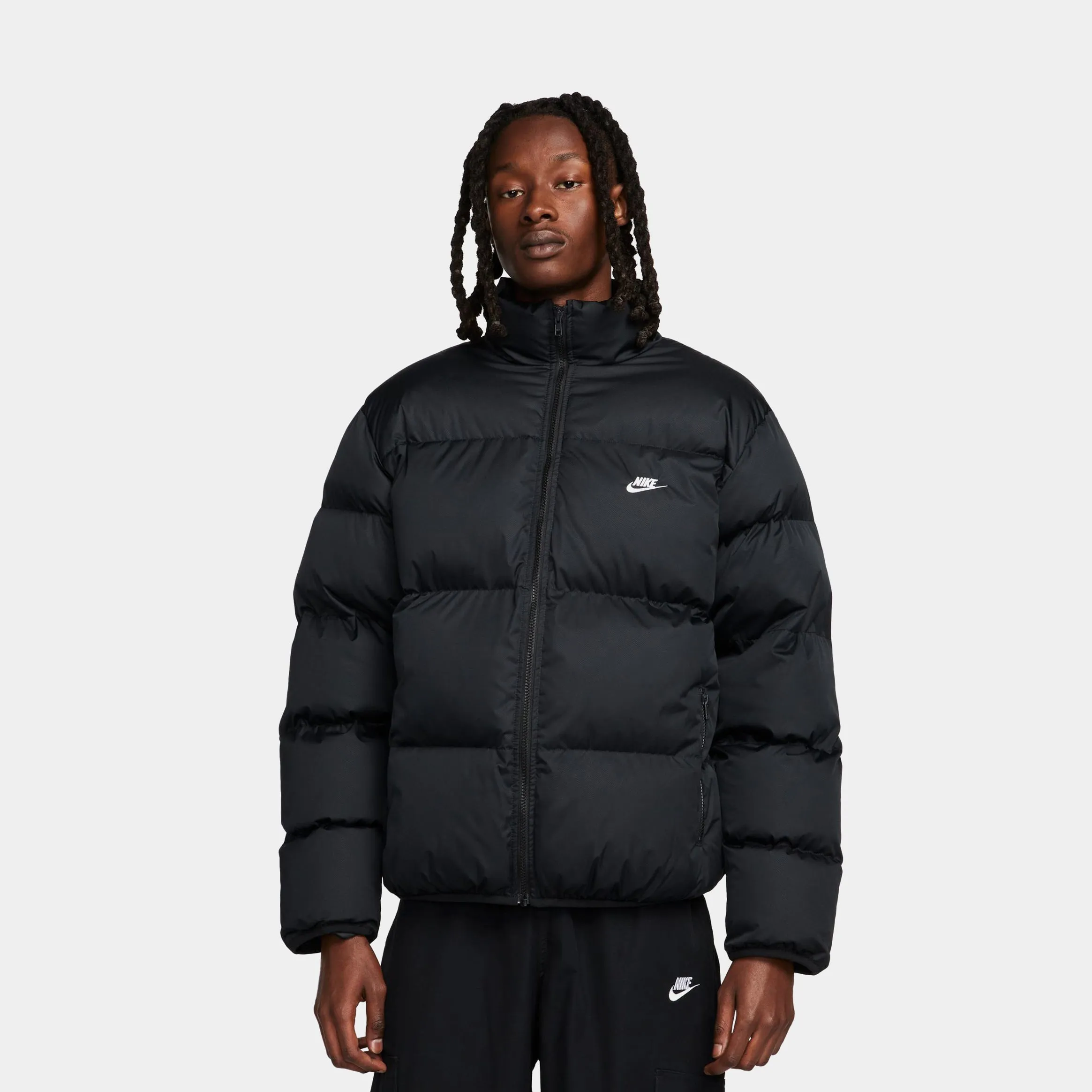 NSW Club Puffer Mens Jacket (Black/White)