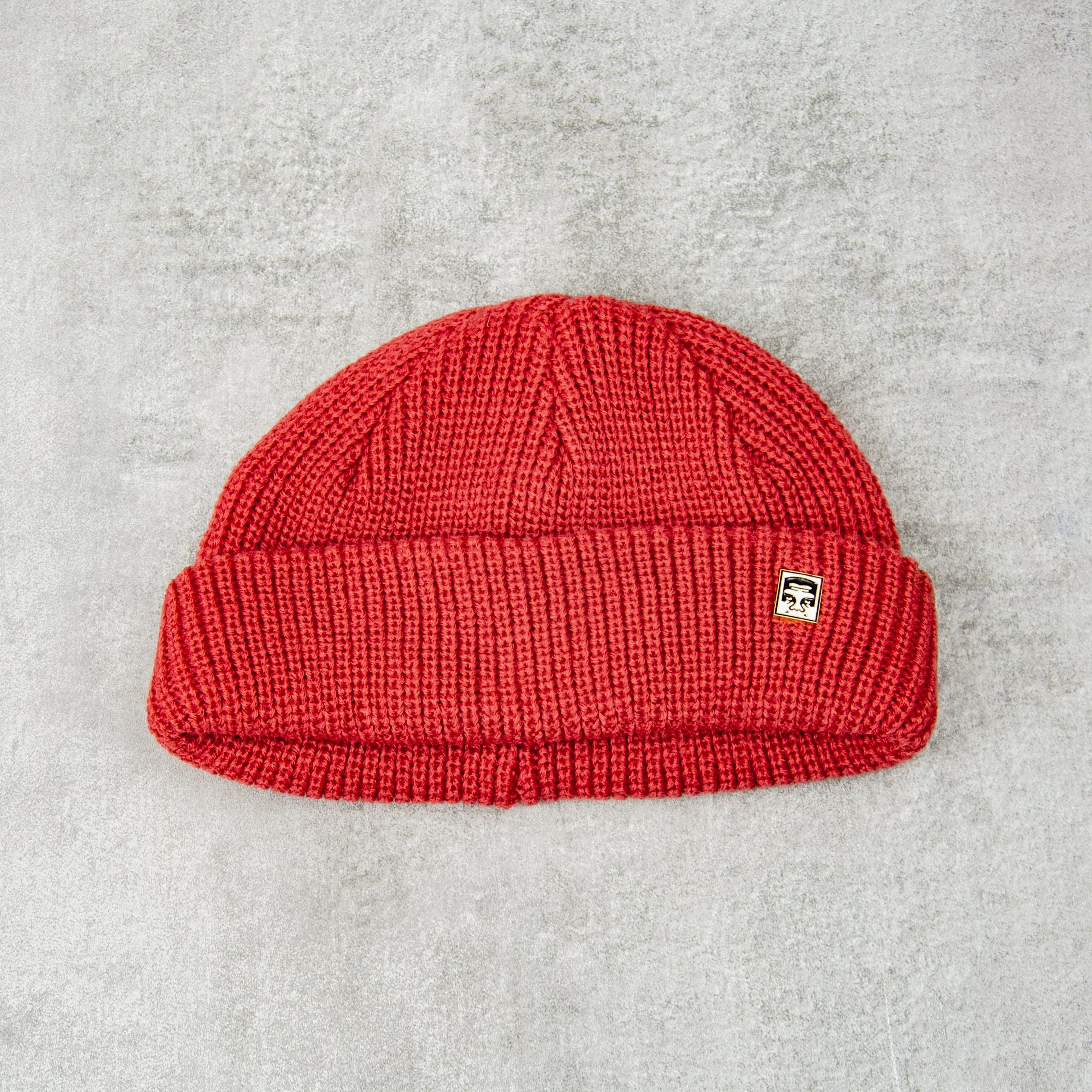 Obey Micro Beanie - Mineral Red