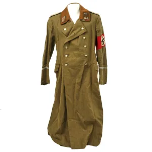 Original German WWII SA Miner's Wool Greatcoat