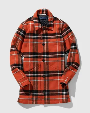 Recycled Plaid Coat