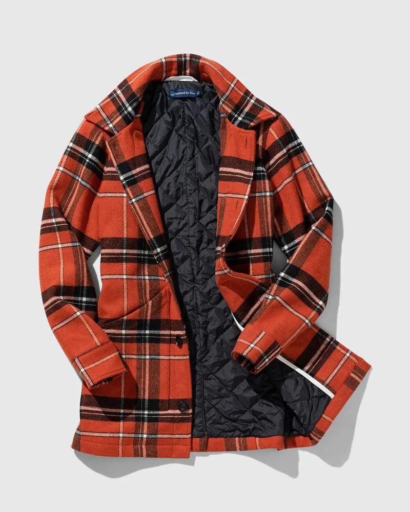 Recycled Plaid Coat