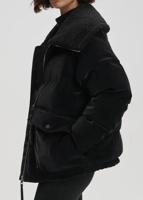 ROSEVILLE SHORT PUFFER | BLACK