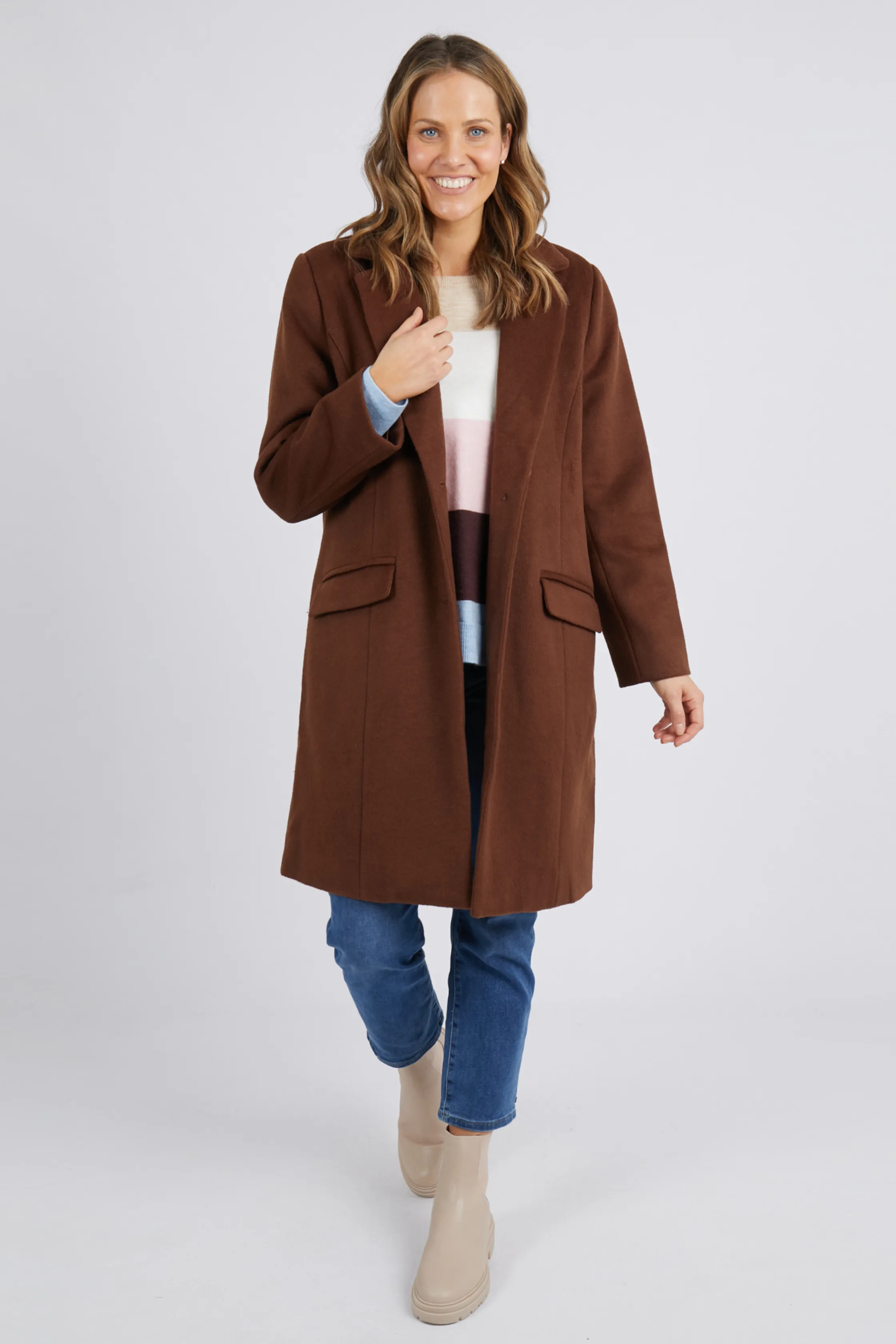 TAMSIN COAT - Chocolate