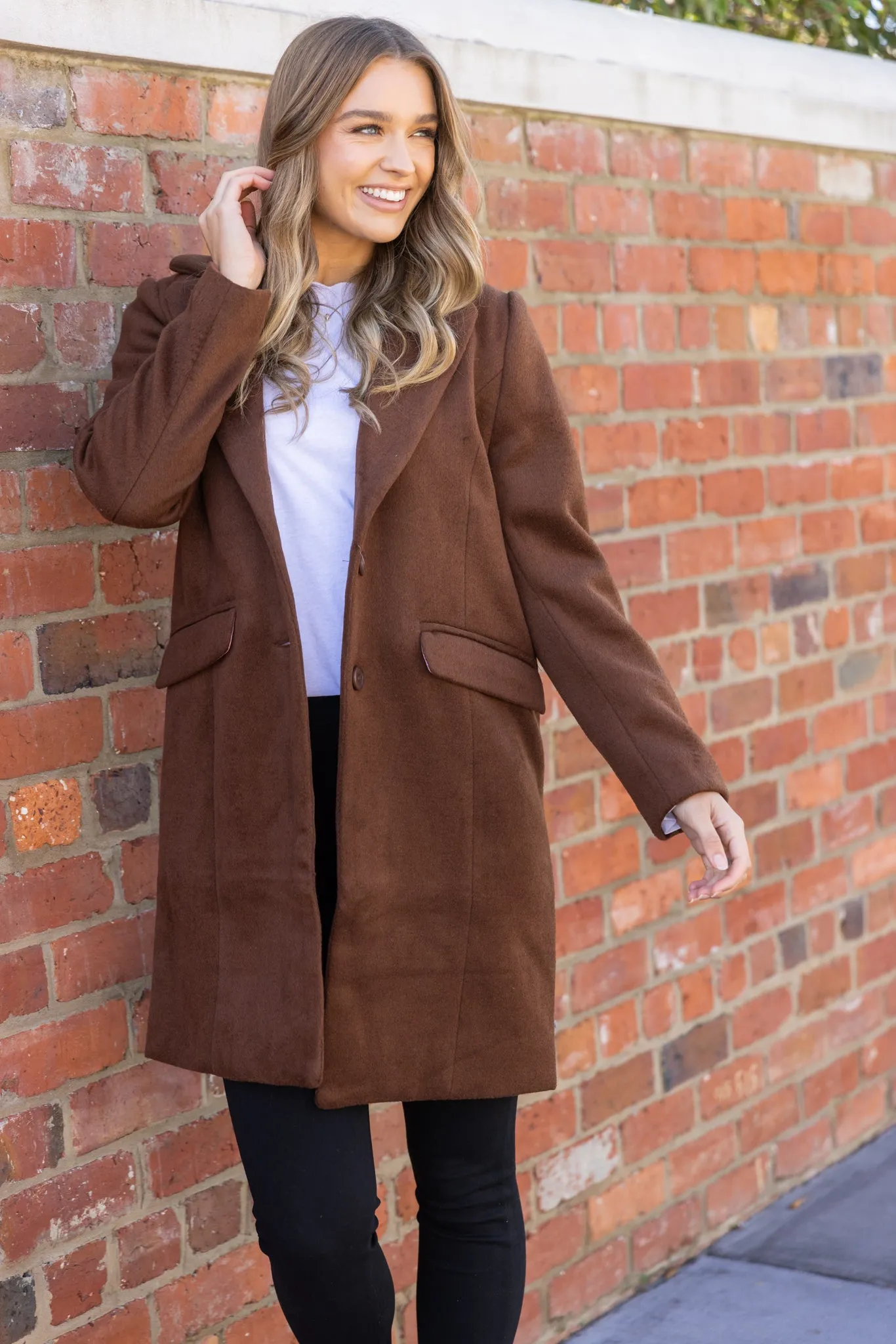 TAMSIN COAT - Chocolate