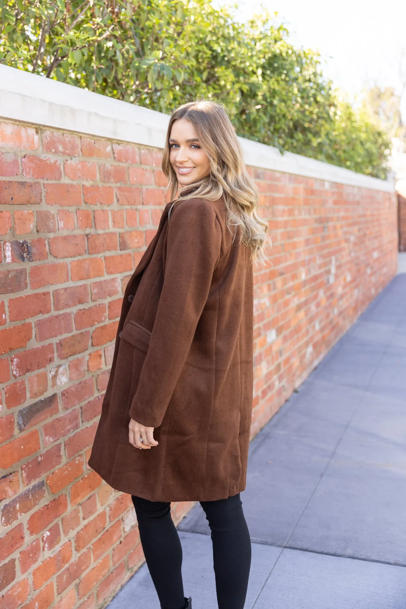 TAMSIN COAT - Chocolate