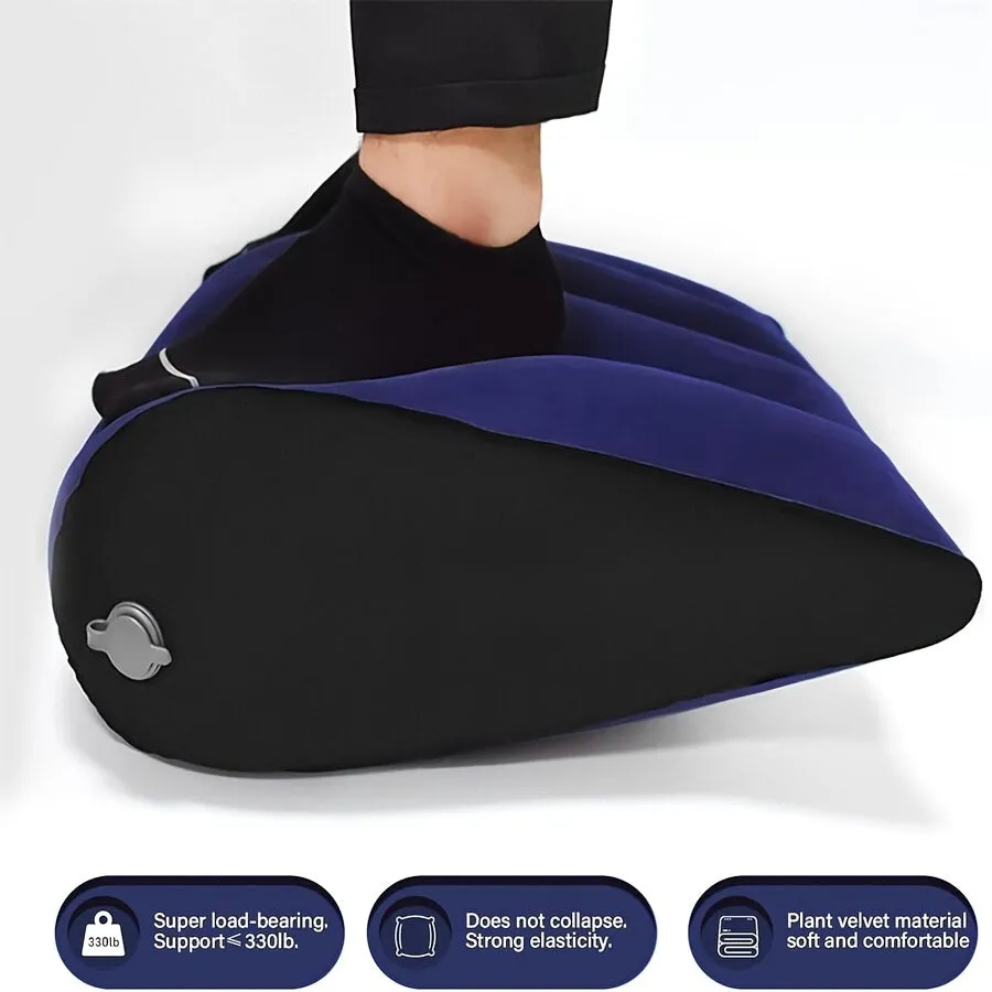 Ultimate Comfort Pillow - Inflatable, Multi-Purpose, Lumbar Support, Maternity Must-Have, Travel Companion, Ergonomic Design, Compact, Lightweight, Portable, Machine Washable, Soft, Breathable, Adjustable Firmness