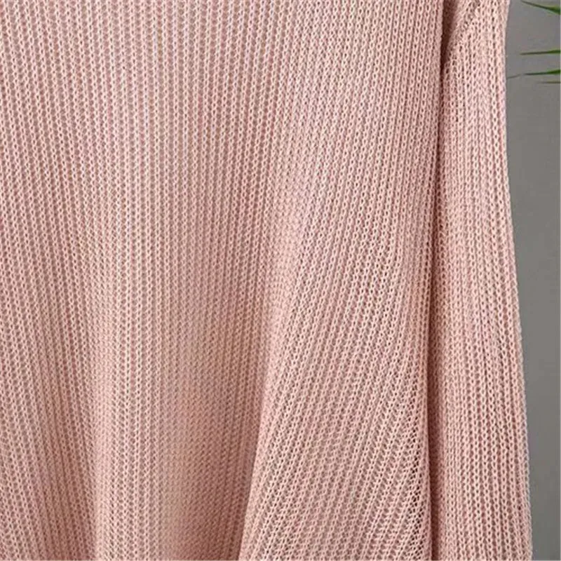 Uniwim Plus Size Knit Shirt For Women Long Sleeves Round Collar Minimalism Knit Sweater Large Size Quality Looser Early Autumn New Tops